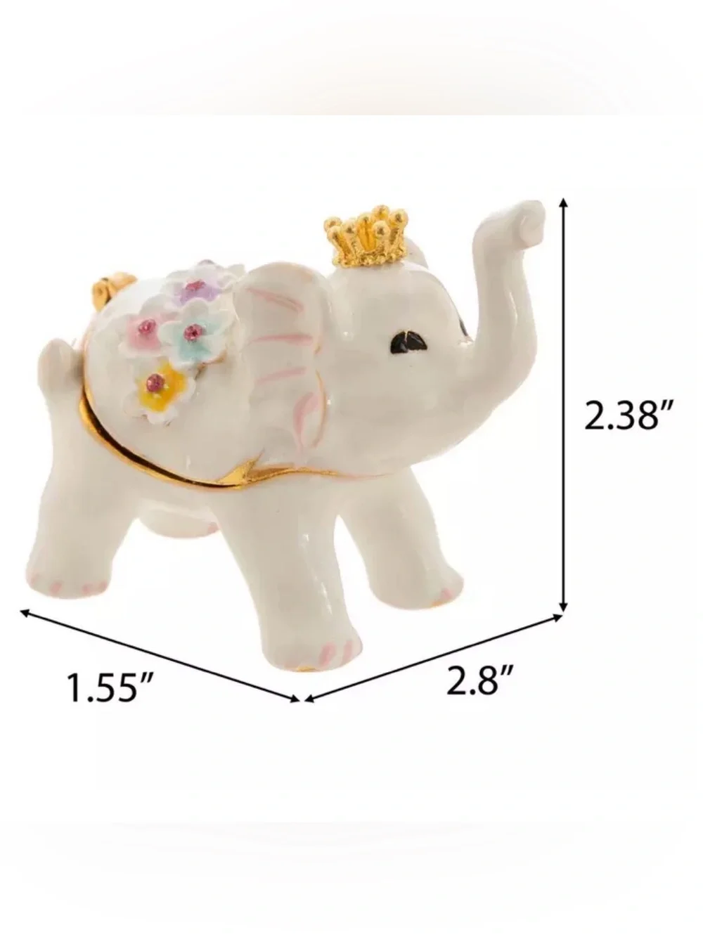 Crowned Elephant Jewelry Box
